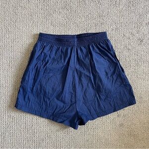 Navy blue vintage 90s high waisted athletic shorts